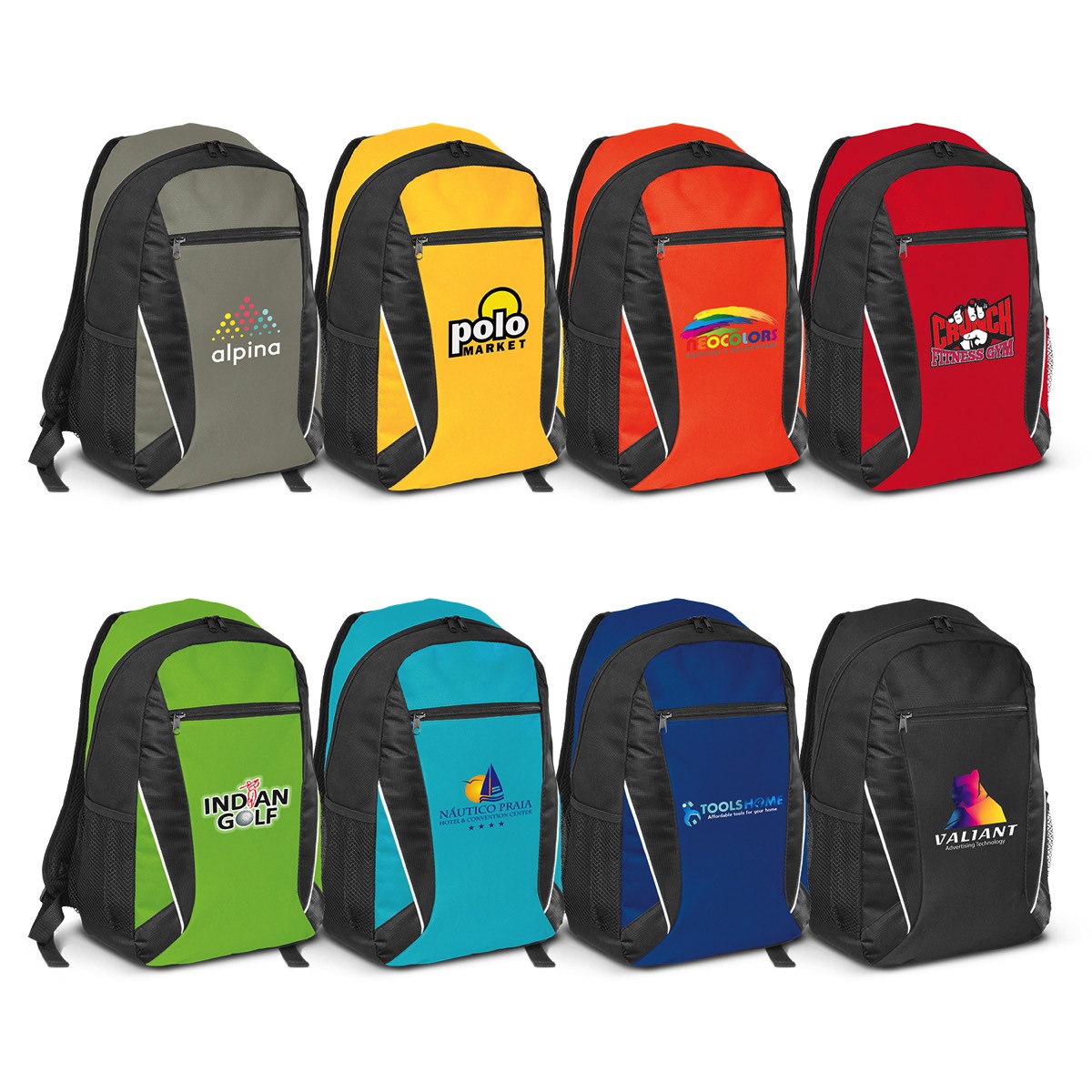 elevate coloured backpacks available
