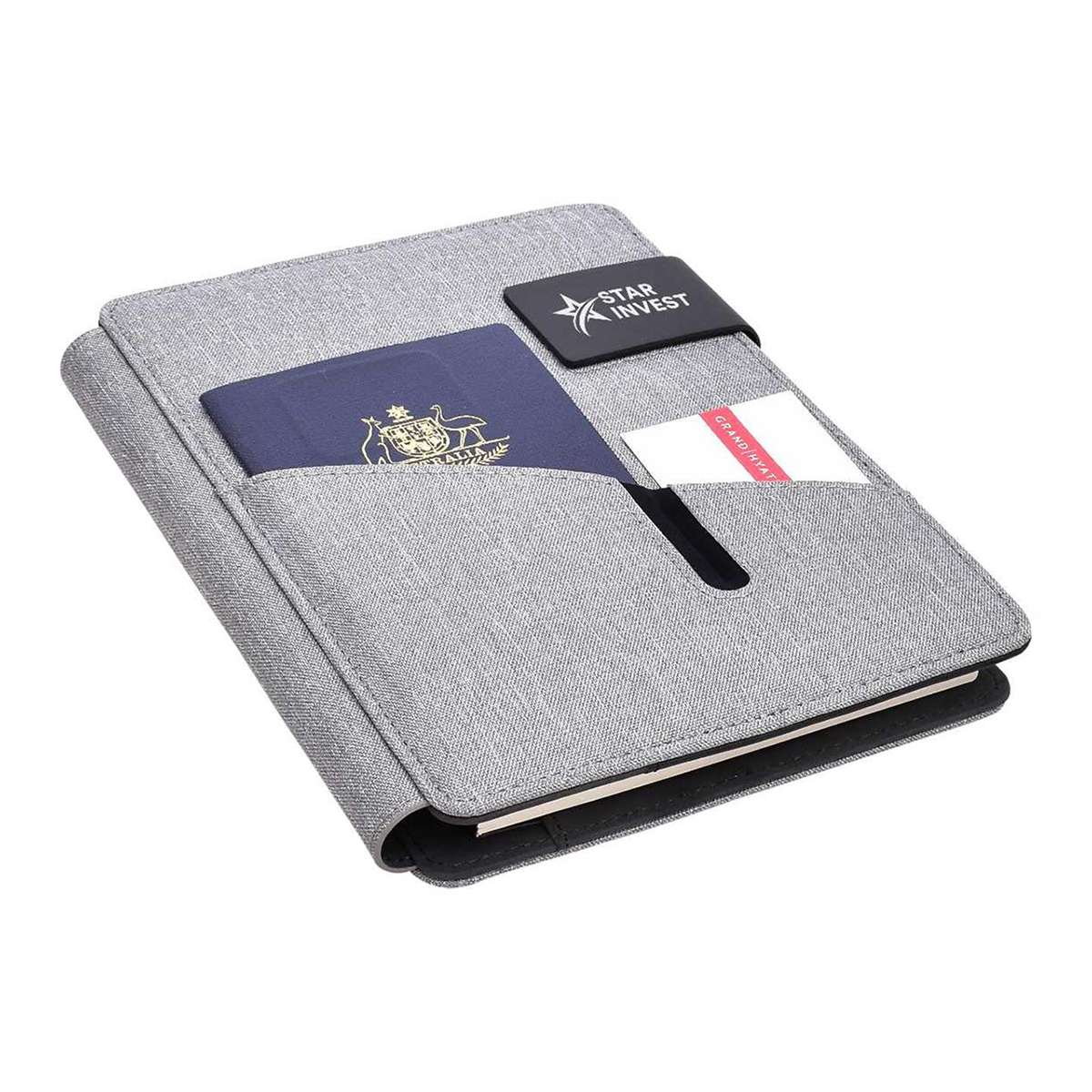 elevate executive journal with card holder and personal document holder