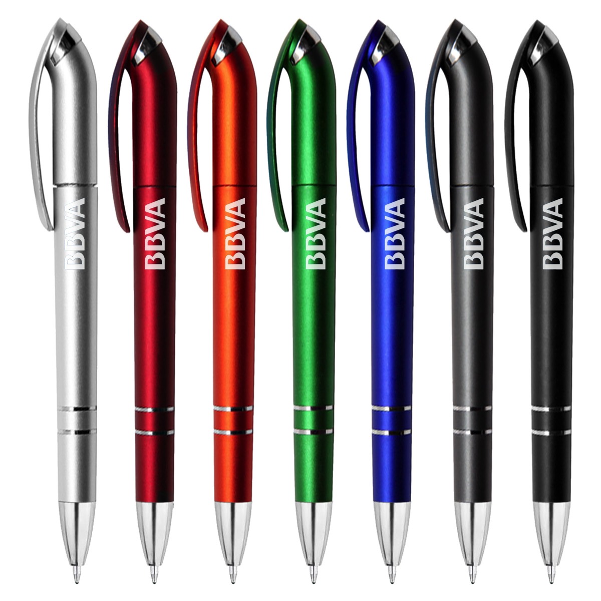 elevate plastic pens with coloured barrel options
